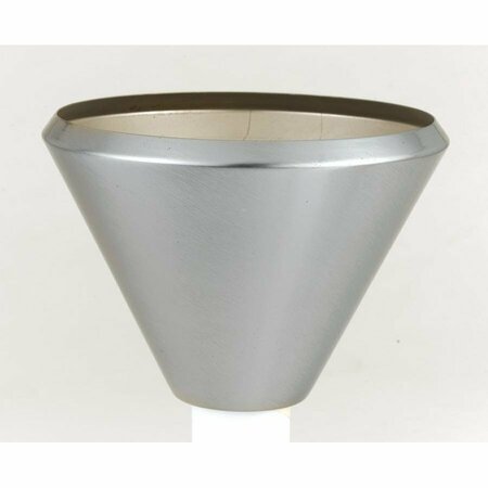 CAL LIGHTING Brushed Steel Solid Cone Shade for Par38 Lamps HT-223-SHADE-BS